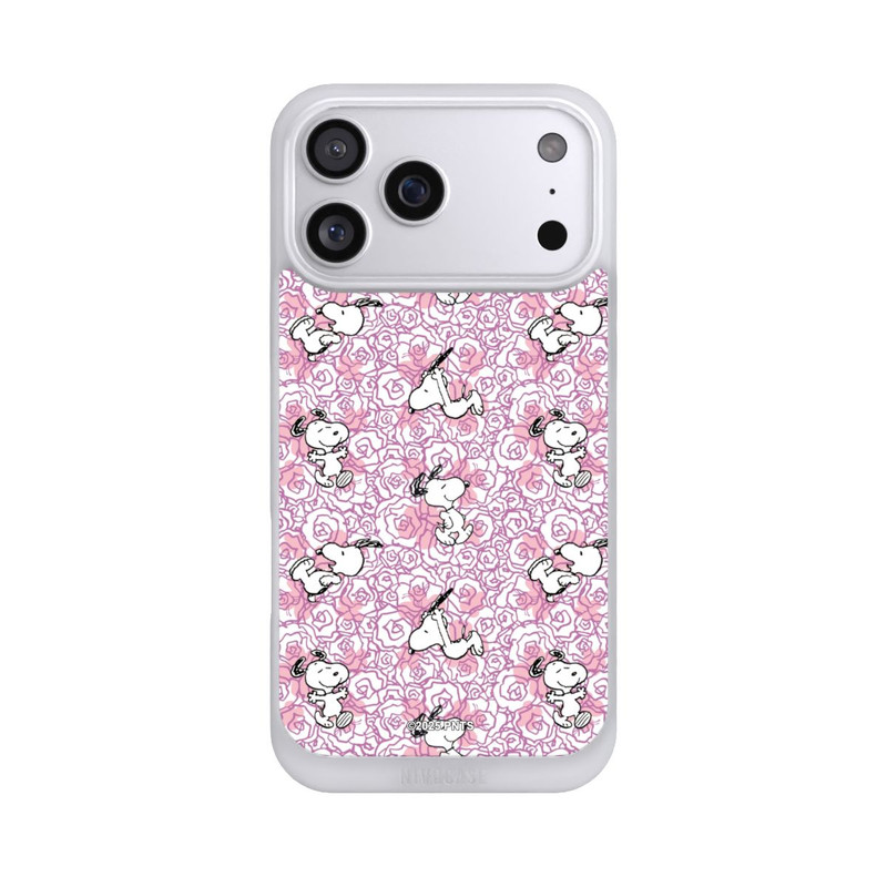 iPhone 17 Pro Max NIVOpure Peanuts Pink Roses Pattern