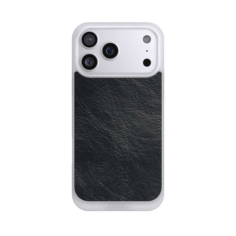 iPhone 17 Pro Max NIVOpure Schwarzer Lederlook Hintergrund