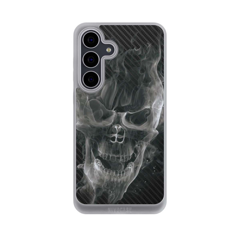 Galaxy S25 FE NIVOpure rauchender Totenkopf Carbon
