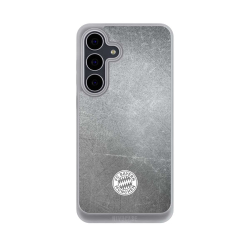 Samsung Galaxy S25 FE NIVOpure Classic FCB Logo Small - White on Metal Look