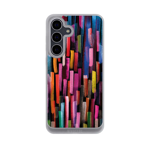 Samsung Galaxy S25 FE NIVOpure Coups De Pinceaux Colorés Noir