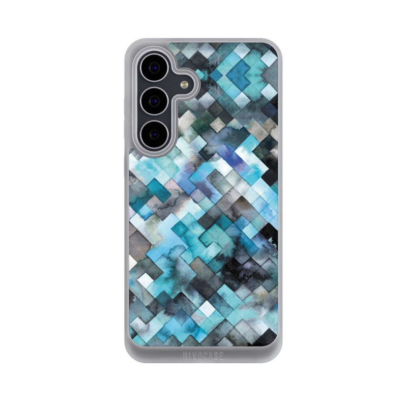 Galaxy S25 FE NIVOpure Moody Geometry Blue