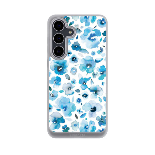 Samsung Galaxy S25 FE NIVOpure Fleurs tropicales bleues