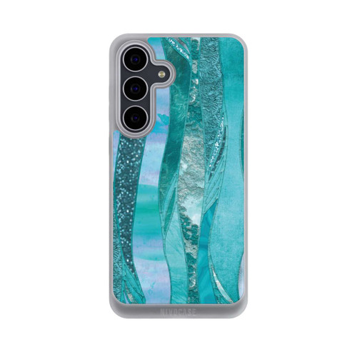 Samsung Galaxy S25 FE NIVOpure glamouröser Glitzerlook blau