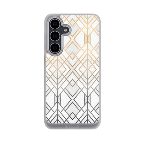 Samsung Galaxy S25 FE NIVOpure Imprimé Geo Gold doré et gris