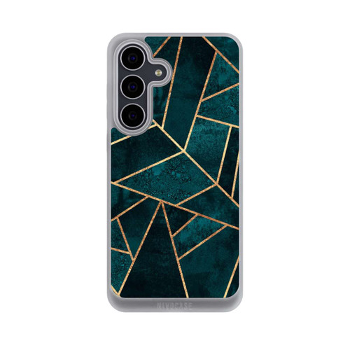 Samsung Galaxy S25 FE NIVOpure Tief Blaugrün Stein Gold Druck