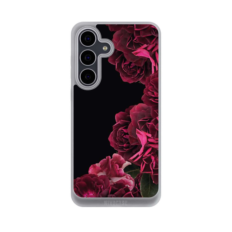 Galaxy S25 FE NIVOpure Roses Vintage sur Fond Noir