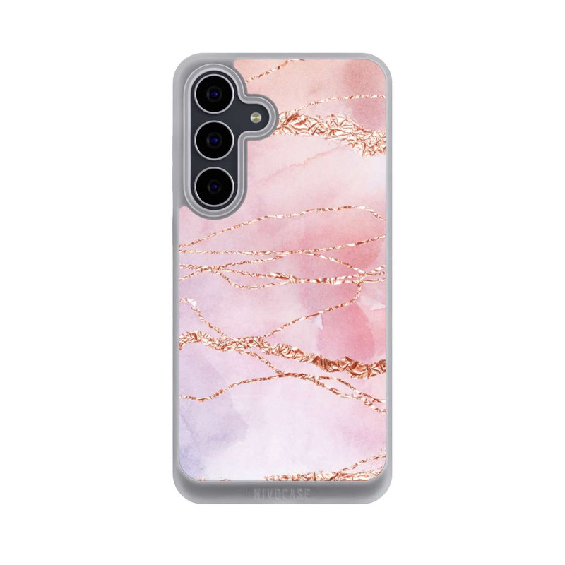 Galaxy S25 FE NIVOpure Glitter Look Pink Girly Marmor