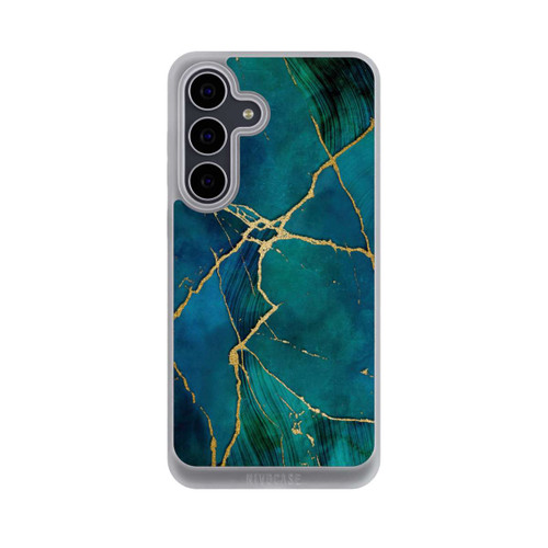 Samsung Galaxy S25 FE NIVOpure Mineral glamour blue gold look