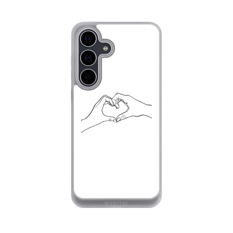 Galaxy S25 FE NIVOpure Herz Hände Line Art