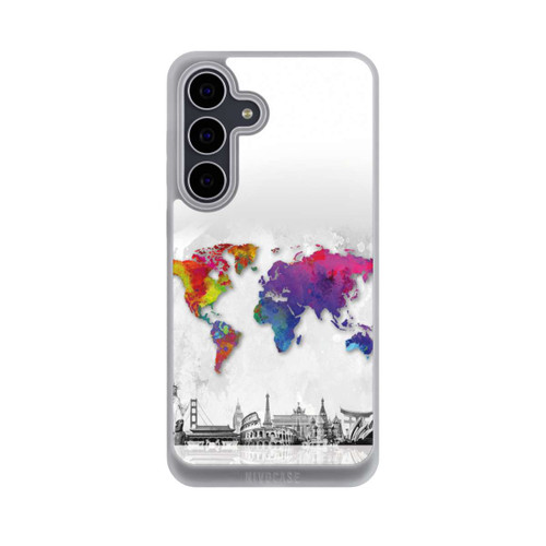 Samsung Galaxy S25 FE NIVOpure Worldmap with Skyline
