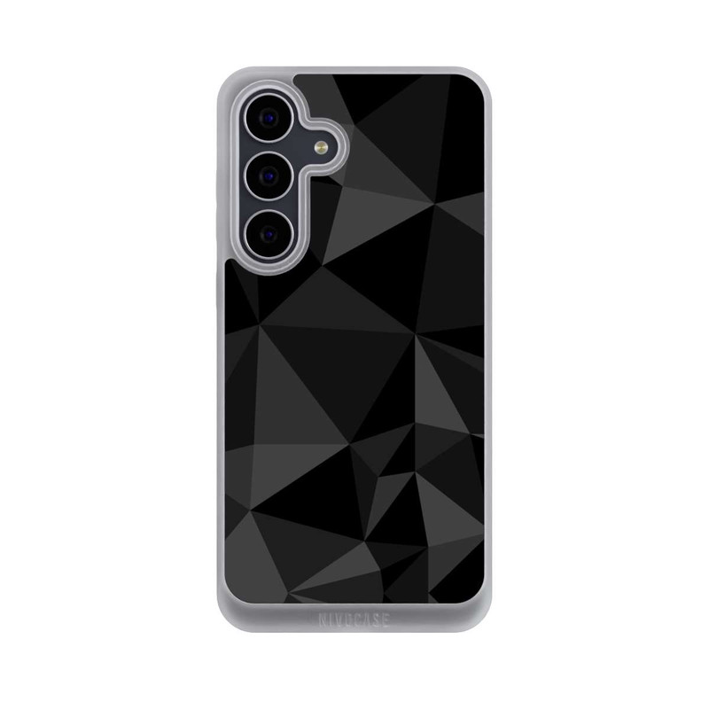 Galaxy S25 FE NIVOpure Polygonmuster schwarz