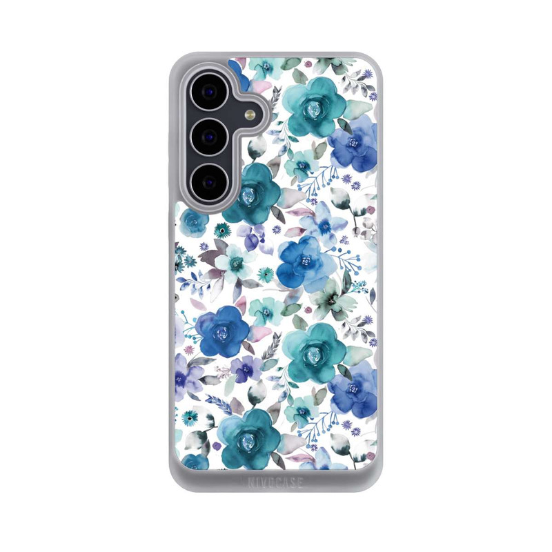 Galaxy S25 FE NIVOpure Winter Floral Bouquets Blue