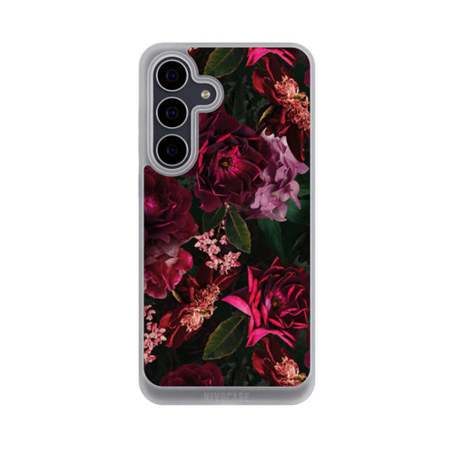 Samsung Galaxy S25 FE NIVOpure Dunkelrote und rosa Blüten