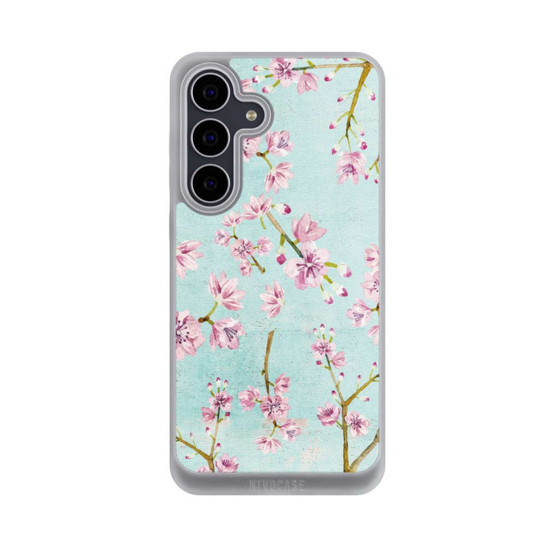 Galaxy S25 FE NIVOpure Cherry Blossom Twigs Pattern Light Blue
