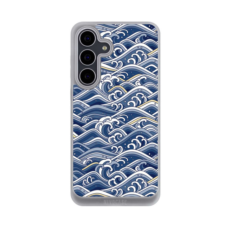 Galaxy S25 FE NIVOpure Vagues bleues kanagawa