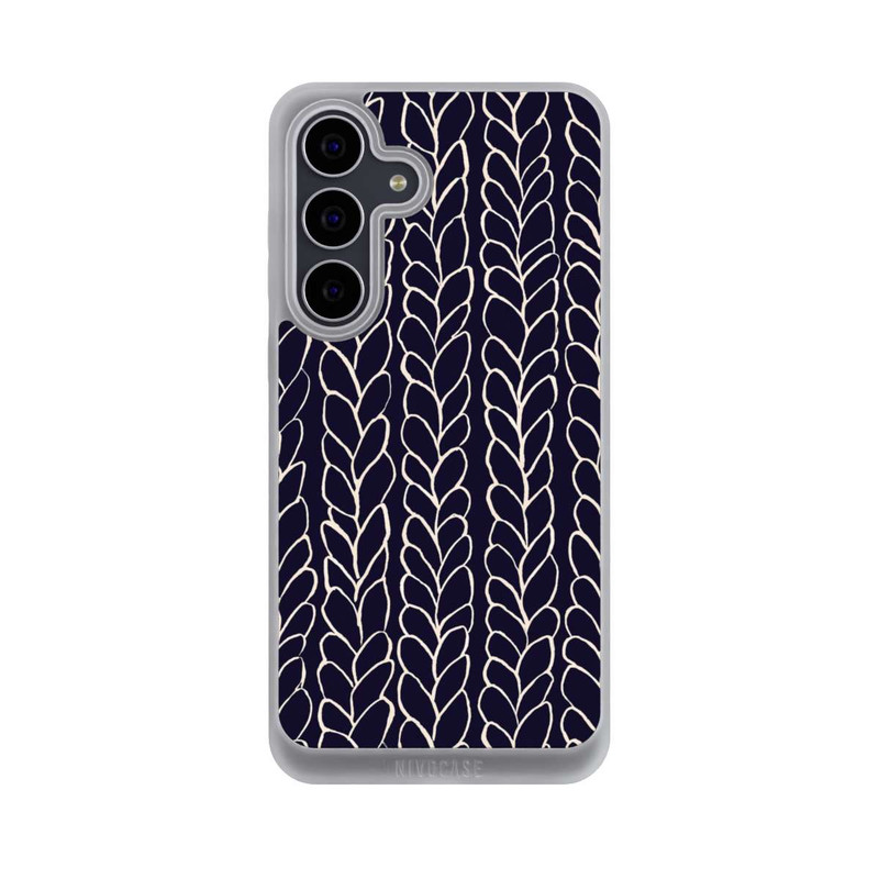 Galaxy S25 FE NIVOpure Tresses En Laine Dessins Marine