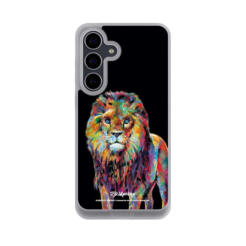 Galaxy S25 FE NIVOpure Löwe Bunte Kunst von P.D. Moreno