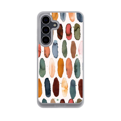 Samsung Galaxy S25 FE NIVOpure Traits d'aquarelle Minéral Terracotta