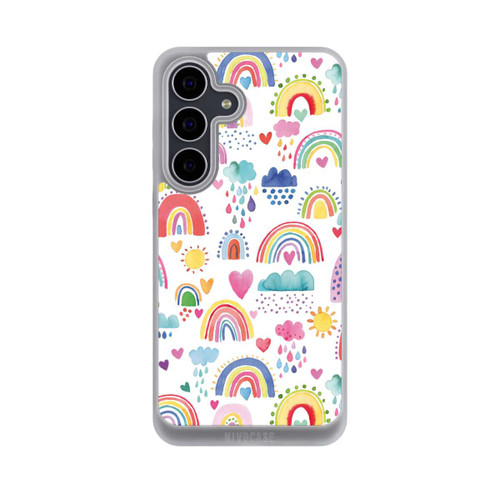 Samsung Galaxy S25 FE NIVOpure Lovely Rainbows Multi Red