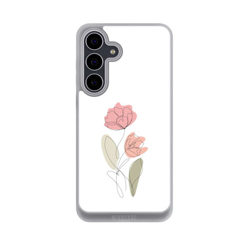 Samsung Galaxy S25 FE NIVOpure Dessin Au Trait Fleur Rouge
