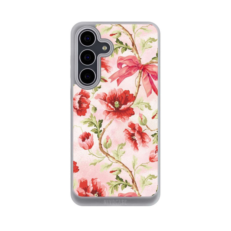 Galaxy S25 FE NIVOpure Poppies Pattern Pink