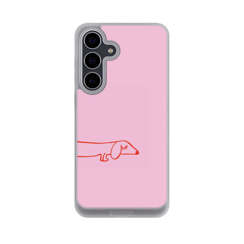 Samsung Galaxy S25 FE NIVOpure Dachshund Illustration Pink