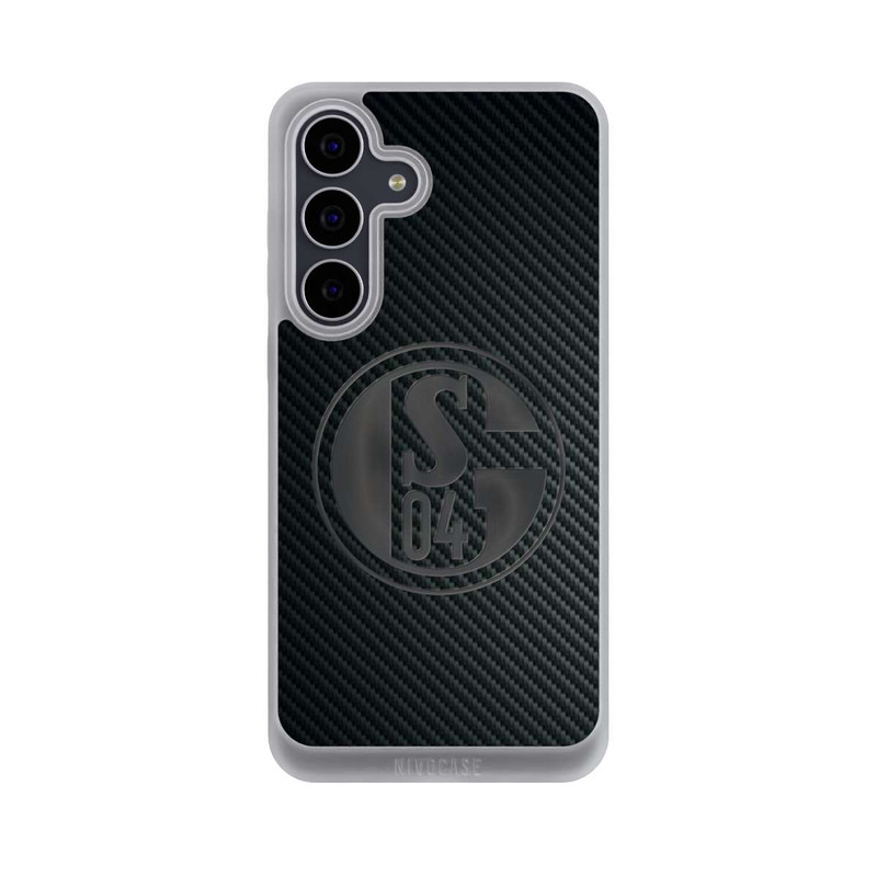 Galaxy S25 FE NIVOpure Schalke 04 Carbon Look