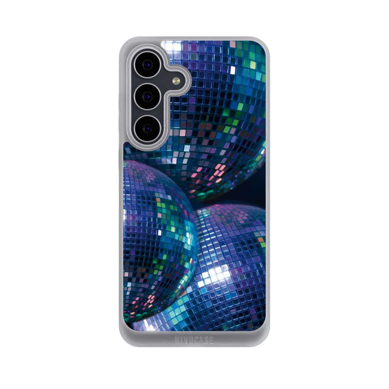 Galaxy S25 FE NIVOpure Discokugel Blau Schwarz Partytime mit KI