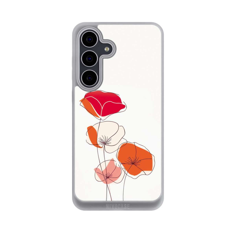 Galaxy S25 FE NIVOpure Mohn Line Art