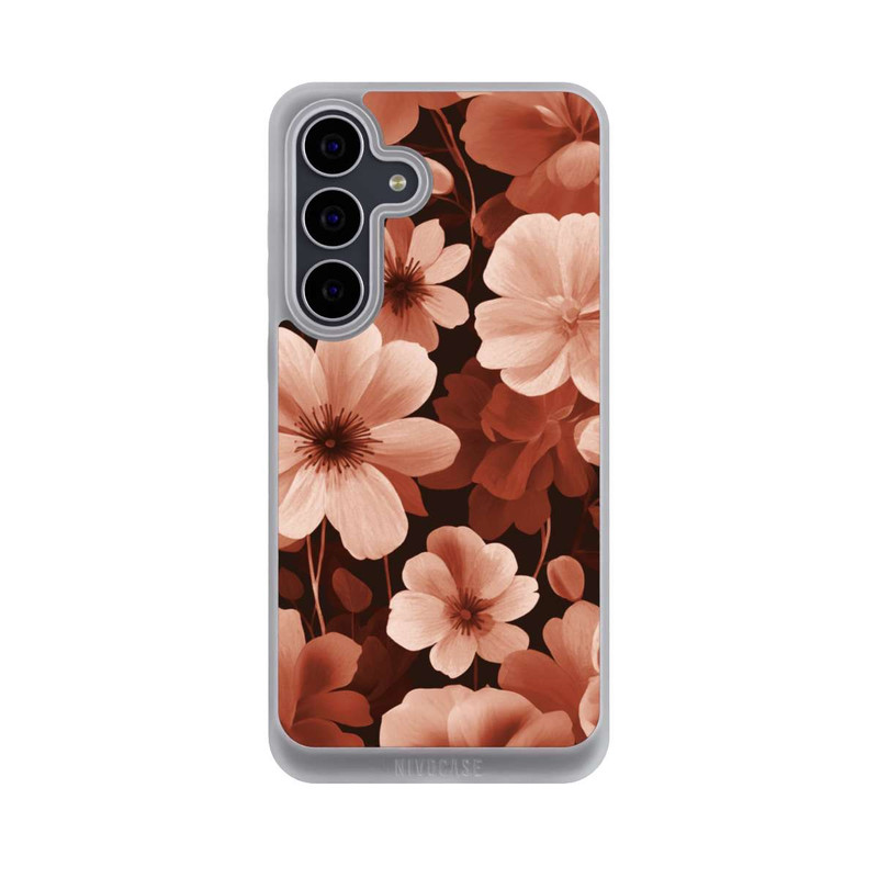 Galaxy S25 FE NIVOpure Rote Negativblumen mit KI