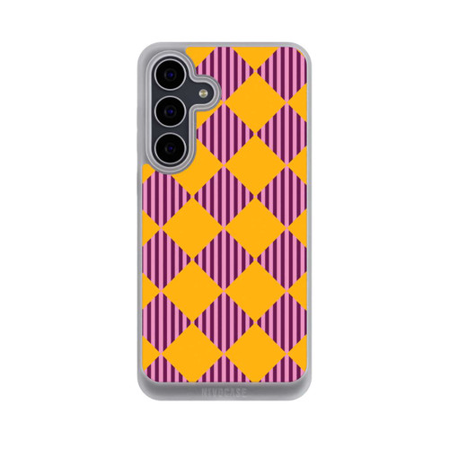 Samsung Galaxy S25 FE NIVOpure Diamond Pattern Red Yellow