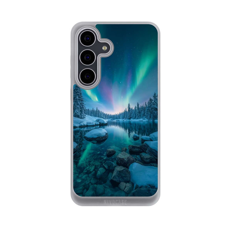 Galaxy S25 FE NIVOpure Nordlichter Glühen mit KI