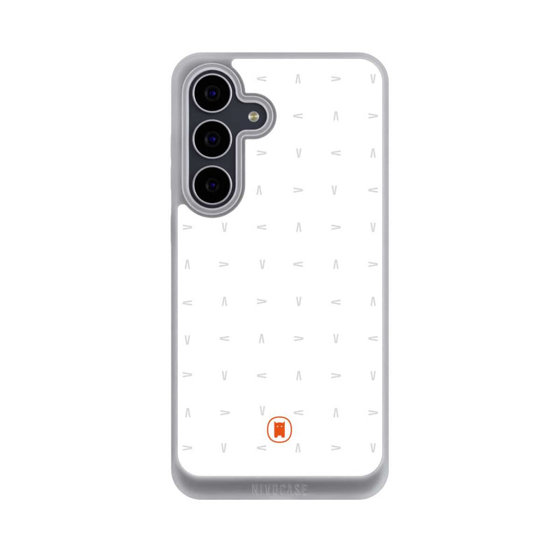 Galaxy S25 FE NIVOpure Nivocase Muster Weiss Grau