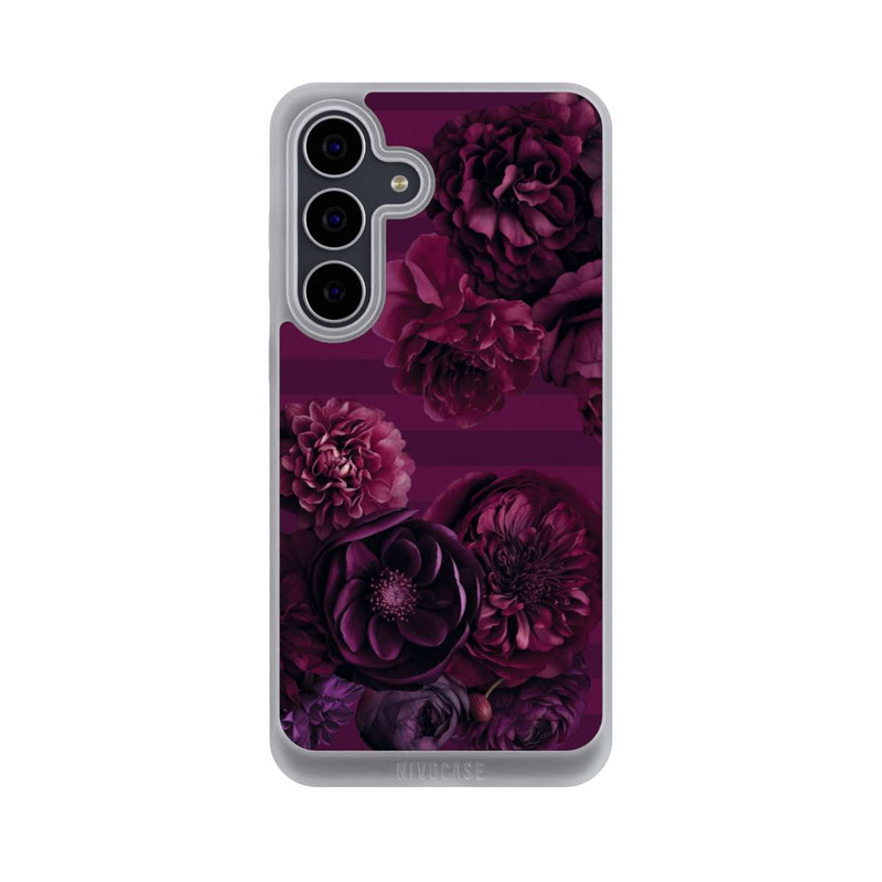 Galaxy S25 FE NIVOpure Majestic Baroque Blossom Dream Burgundy Pink mit KI