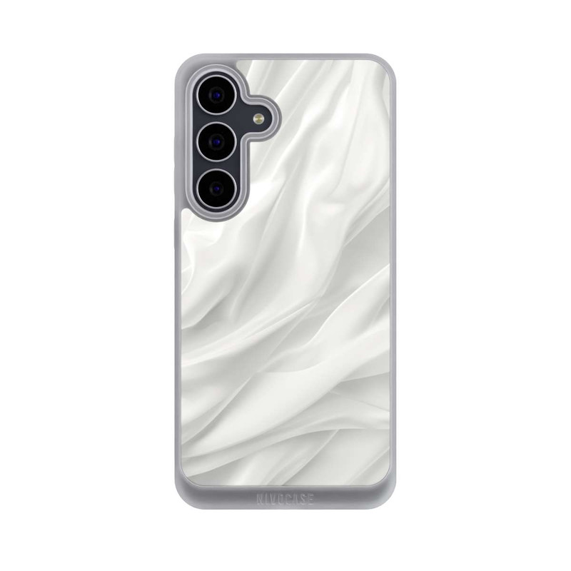 Galaxy S25 FE NIVOpure Weiße Seidenmatte Textur mit KI