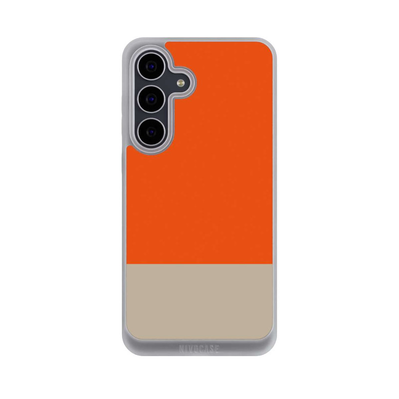 Galaxy S25 FE NIVOpure Combinaison de Couleurs Orange et Beige