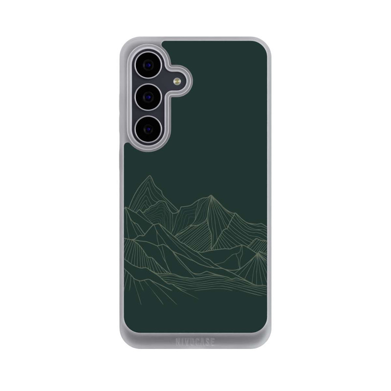 Galaxy S25 FE NIVOpure Berg Line Art Grün