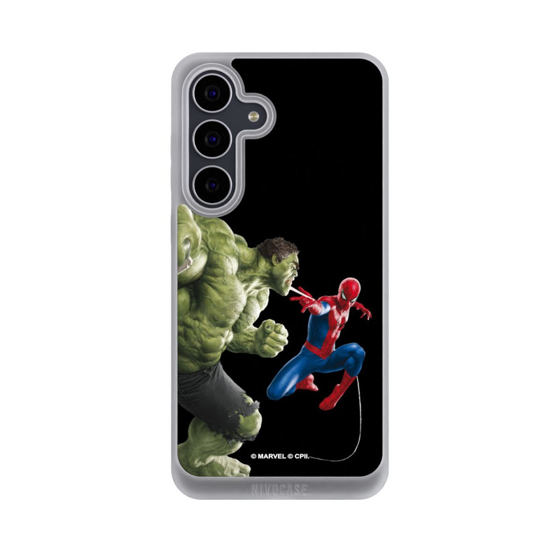 Galaxy S25 FE NIVOpure Spider-Man bekämpft Hulk