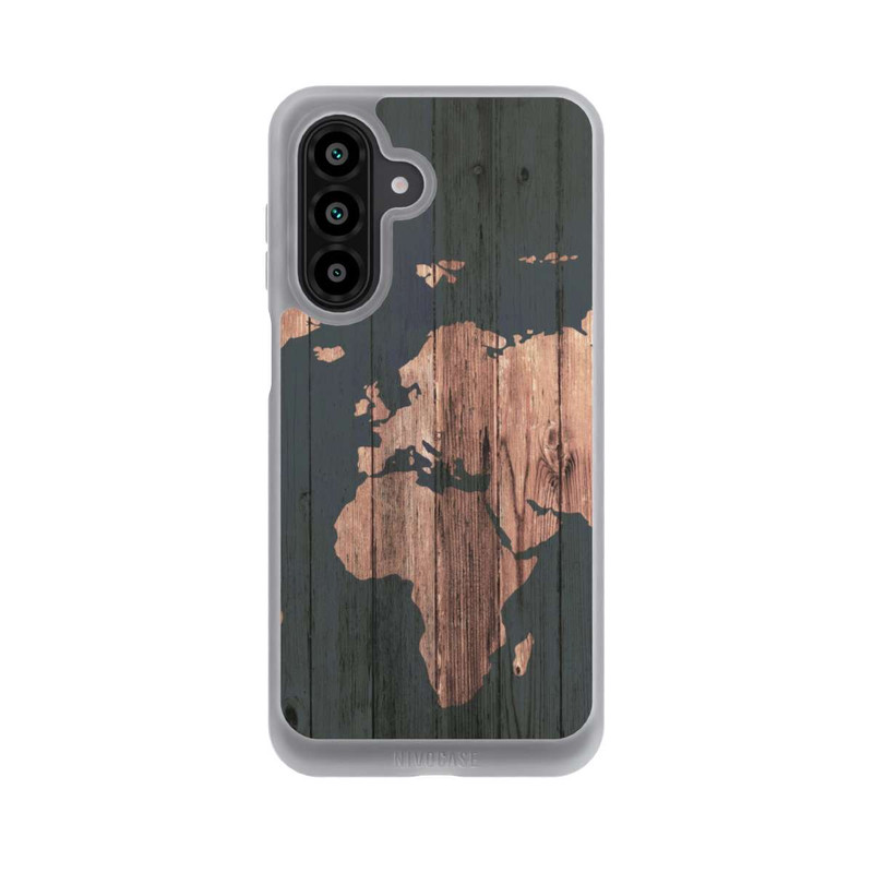 Galaxy A17 5G NIVOpure Wooden World Map