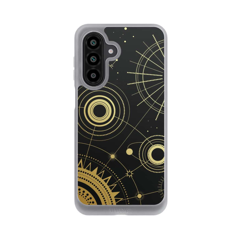 Galaxy A17 5G NIVOpure Schwarzer und goldener Look Abstrakt