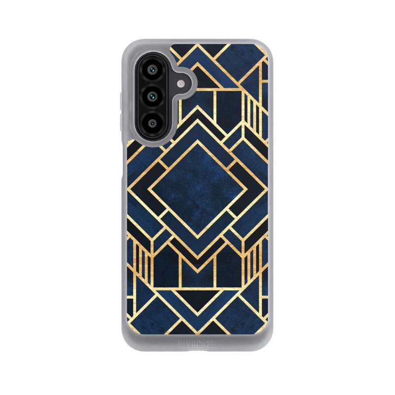 Galaxy A17 5G NIVOpure Kunst Deko Blau Golddruck