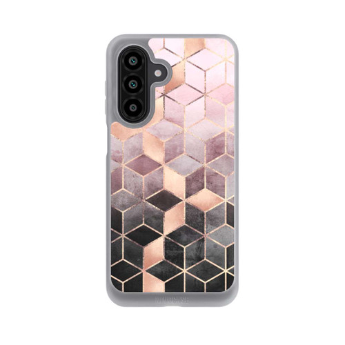 Samsung Galaxy A17 5G NIVOpure Pink-grauer Farbverlauf Würfel Druck