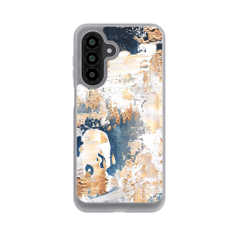 Galaxy A17 5G NIVOpure Abstraktion Blau und Gold