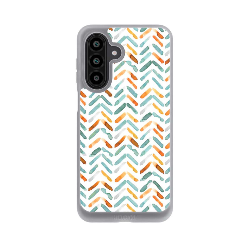 Galaxy A17 5G NIVOpure Élégant Automne Chevron Bleu Orange