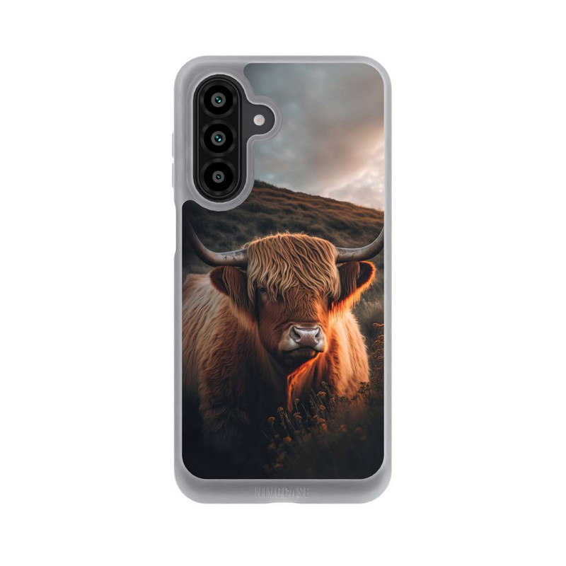 Galaxy A17 5G NIVOpure Hochland Rind mit großen Hörnern mit KI