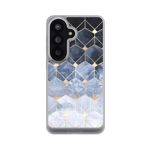 Samsung Galaxy S26 NIVOpure Blaue Sechsecke und Diamanten Golddruck
