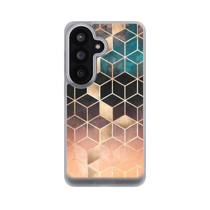 Galaxy S26 NIVOpure Ombre Dream Cubes Gold Print
