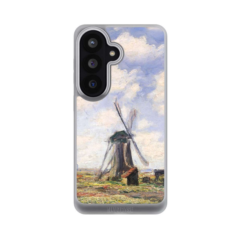 Galaxy S26 NIVOpure Tulpenfelder mit der Rijnsburger Windmühle von Claude Monet