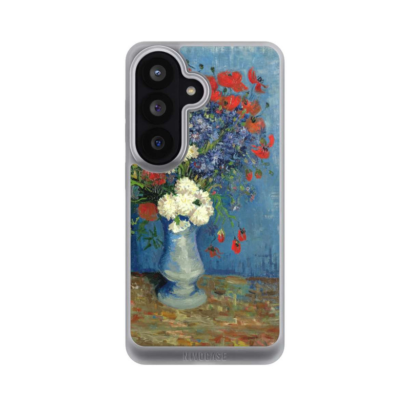 Galaxy S26 NIVOpure Stillleben Vase mit Kornblumen und Mohnblumen von Vincent Van Gogh